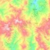 Pantepec topographic map, elevation, terrain