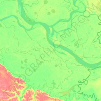 сельское поселение Зайцева Речка topographic map, elevation, terrain