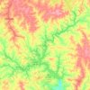 Lake Sinclair topographic map, elevation, terrain
