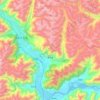 林芝镇 topographic map, elevation, terrain