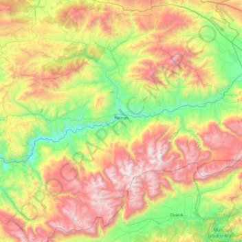Kemah topographic map, elevation, terrain