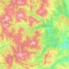 Bosilegrad Municipality topographic map, elevation, terrain