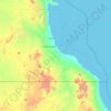 Hala'ib Triangle topographic map, elevation, terrain