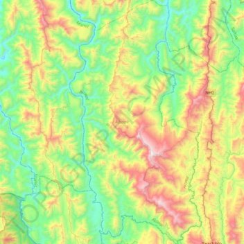 Aibawk topographic map, elevation, terrain