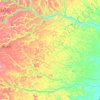 Helvécia topographic map, elevation, terrain