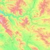 Kamyaran County topographic map, elevation, terrain