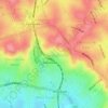 Denistone topographic map, elevation, terrain