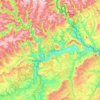 Canton Diekirch topographic map, elevation, terrain