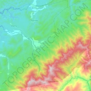 Kebai Khelma topographic map, elevation, terrain