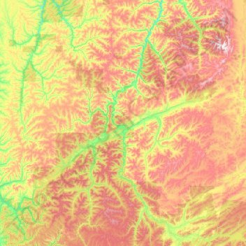 Жигаловский район topographic map, elevation, terrain