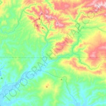 Grays River topographic map, elevation, terrain