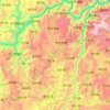 Luquan Yi and Miao Autonomous County topographic map, elevation, terrain