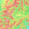 Bitsch topographic map, elevation, terrain