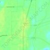 Forest topographic map, elevation, terrain