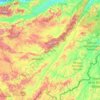 Olancho topographic map, elevation, terrain