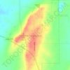 Tehuacana topographic map, elevation, terrain