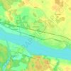 Lielvārde topographic map, elevation, terrain