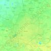 Mérida topographic map, elevation, terrain