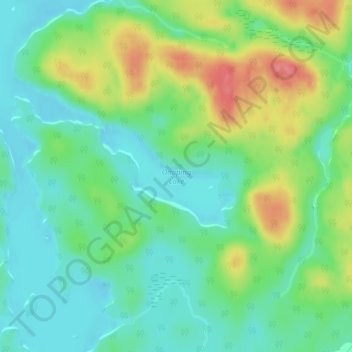 Onaping Lake topographic map, elevation, terrain