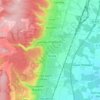 Gevrey-Chambertin topographic map, elevation, terrain