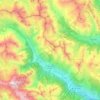 Le Monêtier-les-Bains topographic map, elevation, terrain