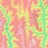 徐中乡 topographic map, elevation, terrain