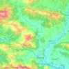 Bhanu topographic map, elevation, terrain