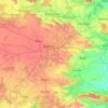 Ranchi topographic map, elevation, terrain