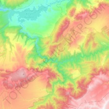 Ait Mazigh topographic map, elevation, terrain