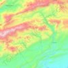 caïdat d'Ahl Mgoun topographic map, elevation, terrain
