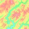 Sparrowhawk topographic map, elevation, terrain