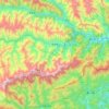 范坝镇 topographic map, elevation, terrain