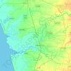 Gandevi Taluka topographic map, elevation, terrain