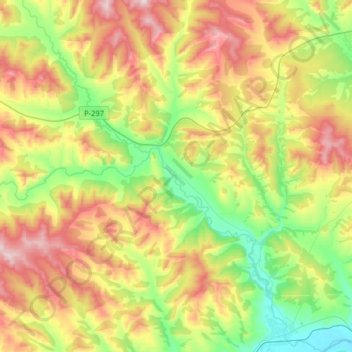 Урульга topographic map, elevation, terrain