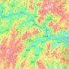 闽清县 topographic map, elevation, terrain