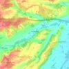 Bradfield topographic map, elevation, terrain