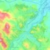 Gorlice topographic map, elevation, terrain