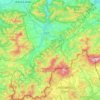 powiat żywiecki topographic map, elevation, terrain