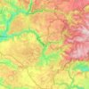 La Dourbie topographic map, elevation, terrain