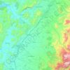 Rio Claro topographic map, elevation, terrain