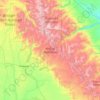 Bridger Wilderness topographic map, elevation, terrain
