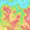 Cénevières topographic map, elevation, terrain