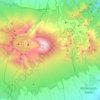 Mount Rinjani National Park topographic map, elevation, terrain