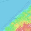 Hamada topographic map, elevation, terrain