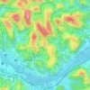 Vila Orlandélia topographic map, elevation, terrain
