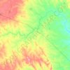 Gavião topographic map, elevation, terrain
