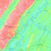 Chickamauga Lake topographic map, elevation, terrain