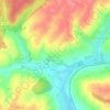 Rougeries topographic map, elevation, terrain