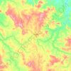 Iporá topographic map, elevation, terrain