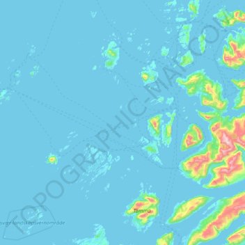 Lurøy topographic map, elevation, terrain